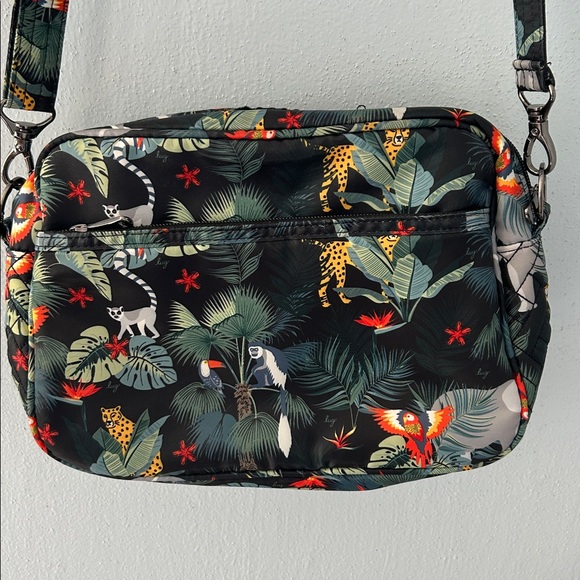 Lug Carousel XL Crossbody Wildlife Jungle Pattern Bag RFID - Picture 2 of 14